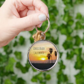 ヴェネツィアビーチカリフォルニアサンセットスーベニアキーチェーン キーホルダー (手)