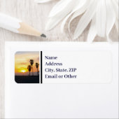 ヴェネツィアビーチカリフォルニアサンセットスーベニアラベル ラベル (インサイチュ)