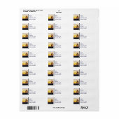 ヴェネツィアビーチカリフォルニアサンセットスーベニアラベル ラベル (フルシート)