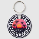 ヴェネツィアビーチカリフォルニアレトロサンセットデミディアズ60s キーホルダー (正面)