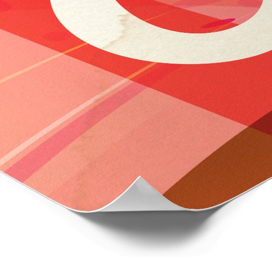 ヴェネツィアビーチカリフォルニアヴィンテージ旅行ポスター ポスター (角)