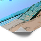 ヴェネツィアビーチカリフォルニアヴィンテージ ポスター (角)