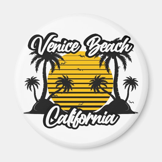 ヴェネツィアビーチカリフォルニア マグネット (正面)