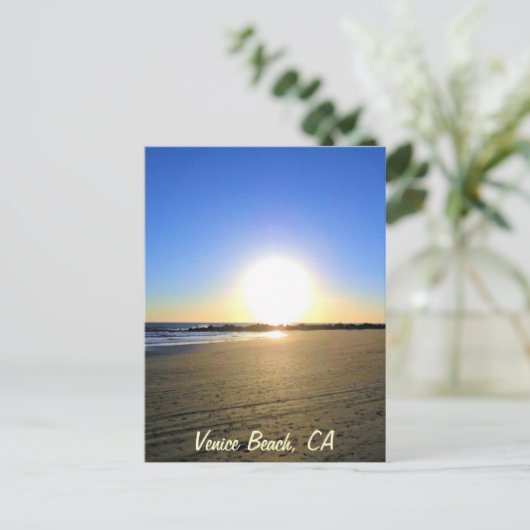 ヴェネツィアビーチサンセット ポストカード (スタンド正面)
