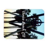 ヴェネツィアビーチスカイカリフォルニア記念写真マグネット マグネット (横)