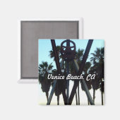 ヴェネツィアビーチスカイロサンゼルスカリフォルニア写真 マグネット (正面/裏面)