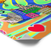 ヴェネツィアビーチヌエラポスター ポスター (角)