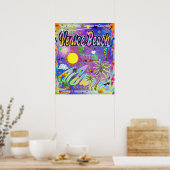 ヴェネツィアビーチヌエラポスター ポスター (キッチン)