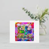 ヴェネツィアビーチビスタ表現ハガキ 箔シーズンポストカード (立ち正面)