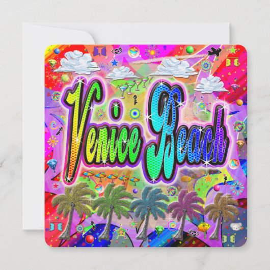 ヴェネツィアビーチビスタ表現ホリデーカード シーズンカード (正面)