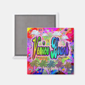 ヴェネツィアビーチビスタ表現マグネット マグネット (正面/裏面)