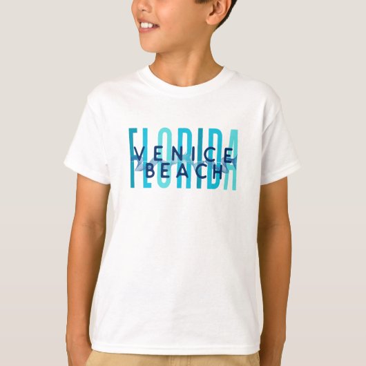 ヴェネツィアビーチフロリダ(海波) Tシャツ (正面)