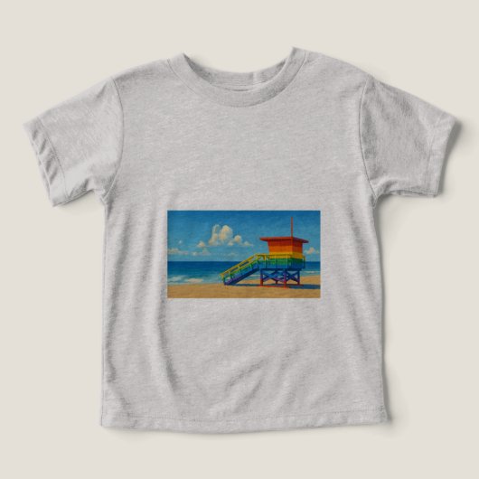 ヴェネツィアビーチレインボーライフガードスタンド (デザイン正面)