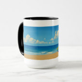 ヴェネツィアビーチレインボーライフガードスタンド マグカップ (正面左)