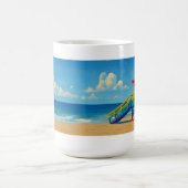 ヴェネツィアビーチレインボーライフガードスタンド モーフィングマグカップ (中央)