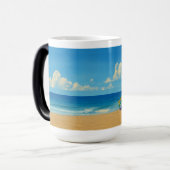 ヴェネツィアビーチレインボーライフガードスタンド モーフィングマグカップ (正面左)