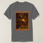 ヴェネツィアビーチ筋肉ビーチサーフィンカリフォルニア Tシャツ (デザイン正面)