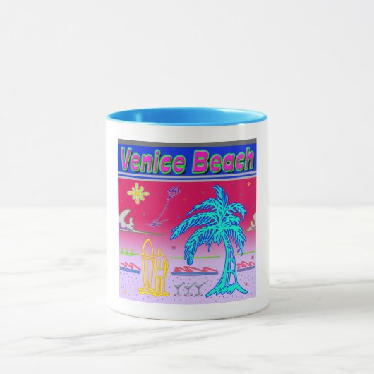 「ヴェネツィアビーチ」サーファー杯 マグカップ (中央)