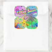 ヴェネツィアビーチQuadroシーズンズステッカー スクエアシール (バッグ)