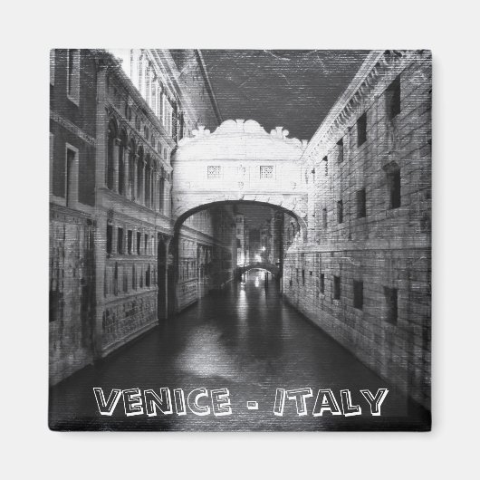 ヴェネツィアブリッジズアットナイト(冷蔵庫用マグネット) マグネット (正面)