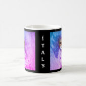 ヴェネツィアマスク、カーニバル、ヴィンテージアート-イタリア コーヒーマグカップ (中央)