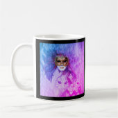 ヴェネツィアマスク、カーニバル、ヴィンテージアート-イタリア コーヒーマグカップ (左)