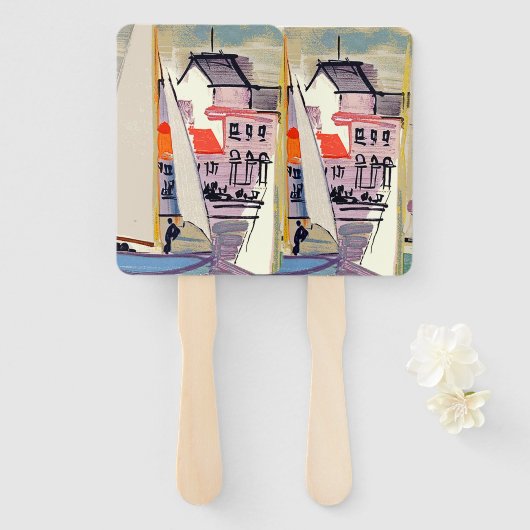 ヴェネツィアラウルDufy Set of Fans ハンドファン (正面&裏面)