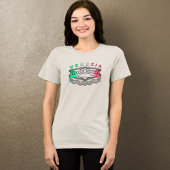 ヴェネツィアリアルトはっきりしたラインズウォメンズ トライブレンドTシャツ