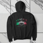 ヴェネツィアリアルトはっきりしたラインズウーメンズフルジップフード付きスウェットシャツ パーカ