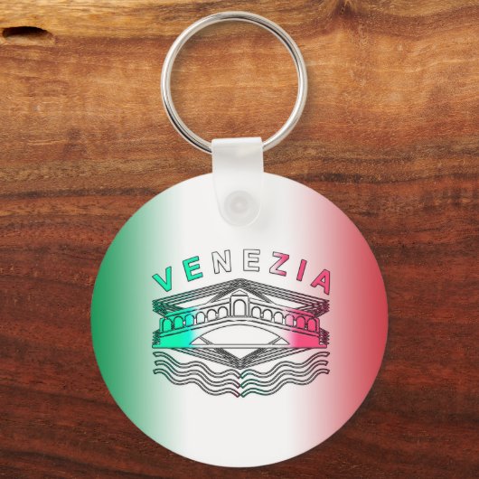 ヴェネツィアリアルトはっきりしたラインズメタル キーホルダー (正面)