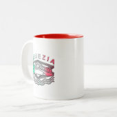 ヴェネツィアリアルトはっきりしたライン ツートーンマグカップ (正面左)