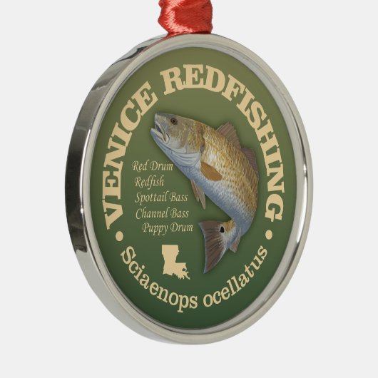 ヴェネツィアレッドフィッシュ メタルオーナメント (右)