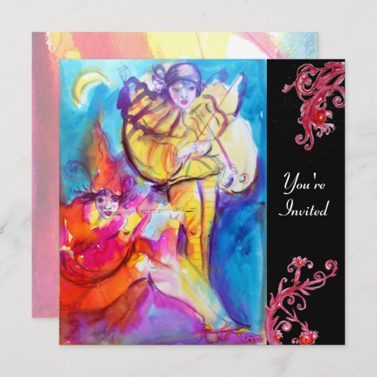 ヴェネツィアンの仮面舞踏会 / ミュージカル・ノクターン 招待状 (正面/裏面)