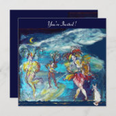 ヴェネツィアンの仮面舞踏会　夜の音楽 招待状 (正面/裏面)