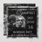 ヴェネツィアンマスカレードボール 16パーティー 招待状 (正面/裏面)