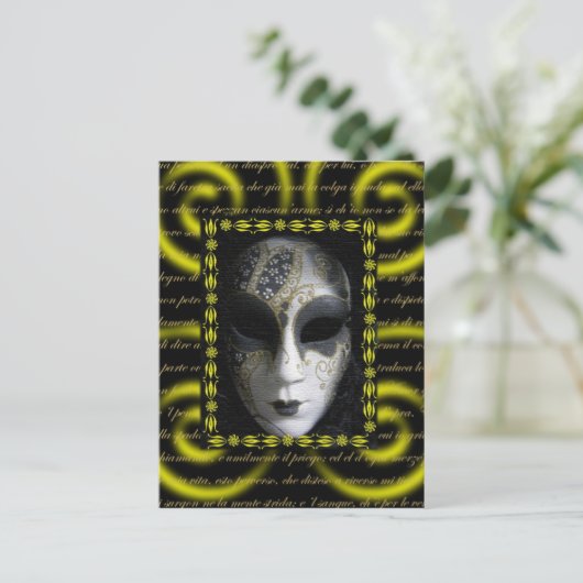 ヴェネツィアンマスク3 ポストカード (スタンド正面)