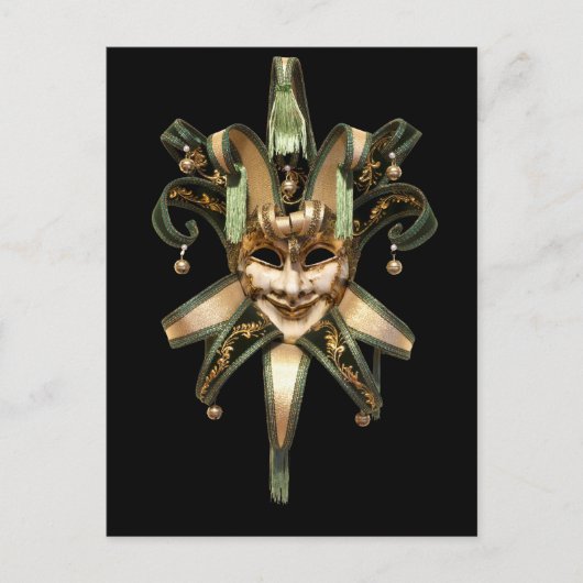 ヴェネツィアンマスク ポストカード (正面)