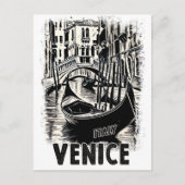 ヴェネツィアヴィンテージトラベルポストカードレトロアート ポストカード (正面)