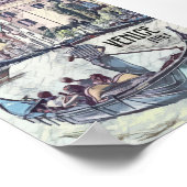 ヴェネツィアヴィンテージトラベルレトロポストカードアート ポスター (角)