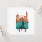 ヴェネツィアヴィンテージトラベル カード (正面/裏面インサイチュ)