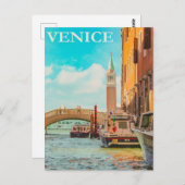 ヴェネツィアヴィンテージ旅行はがき ポストカード (正面/裏面)