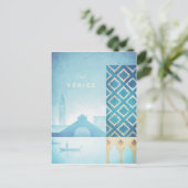 ヴェネツィアヴィンテージ旅行ポスター – アートポストカード ポストカード (スタンド正面)