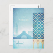 ヴェネツィアヴィンテージ旅行ポスター – アートポストカード ポストカード (正面/裏面)