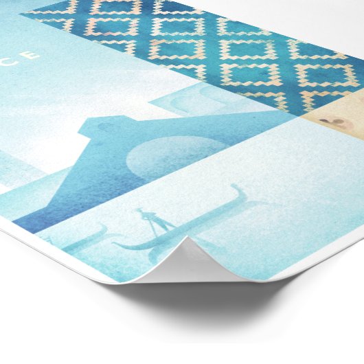 ヴェネツィアヴィンテージ旅行ポスター ポスター (角)