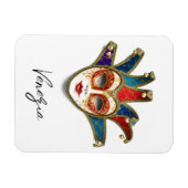 ヴェネツィアヴェネツィアイタリアカーニバルマスク マグネット (横)