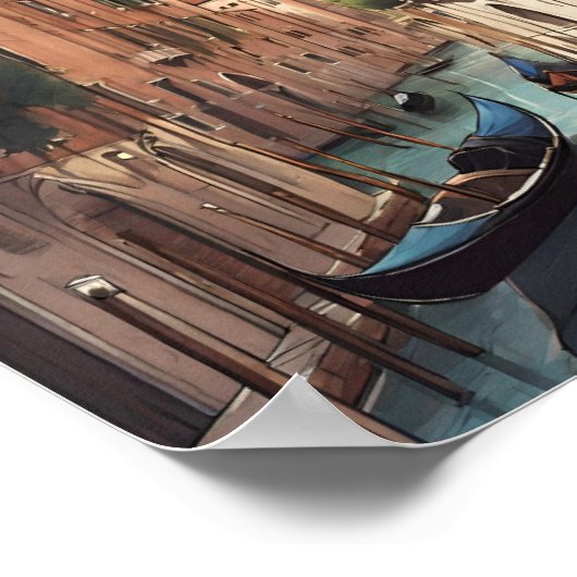 ヴェネツィアヴェネツィアカナライタリアヴェネツィアヴェネツィア旅行 ポスター (角)