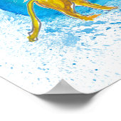 ヴェネツィア図解入りの、写真付きのイタリアの地図とメインカナルズランド ポスター (角)