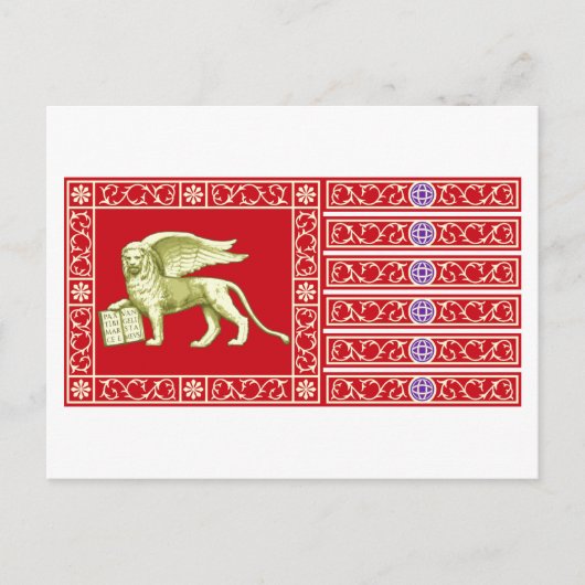 ヴェネツィア国旗 ポストカード (正面)