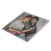 ヴェネツィア女子イタリアン2人 タイル (側面)