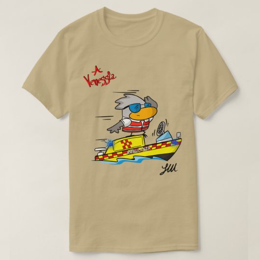 ヴェネツィア救急車 Tシャツ (デザイン正面)